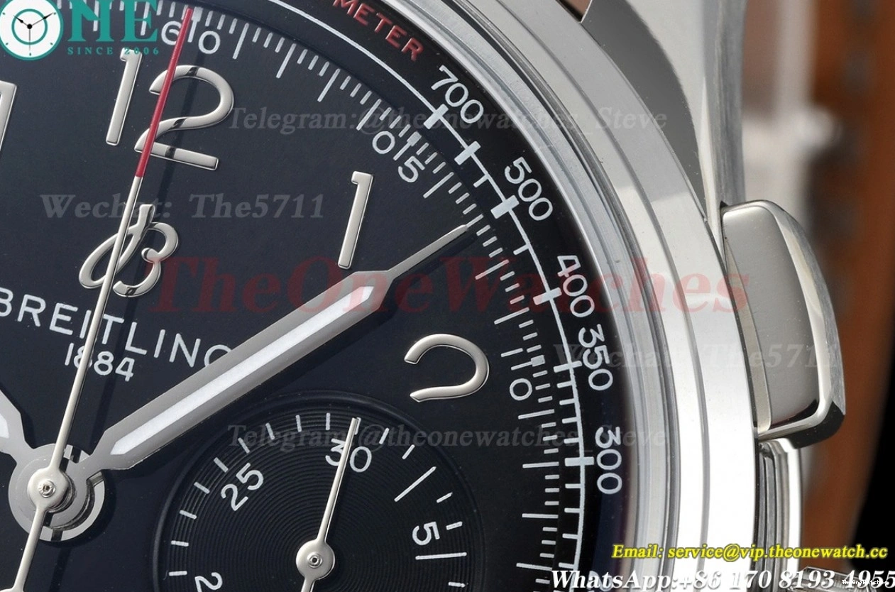 Dial 42mm SS Premier V2 LE Mod A7750 Chronograph Black B01 BLSF 0313